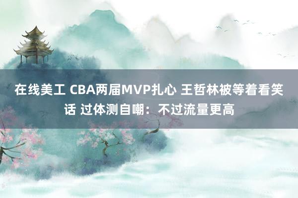 在线美工 CBA两届MVP扎心 王哲林被等着看笑话 过体测自嘲：不过流量更高